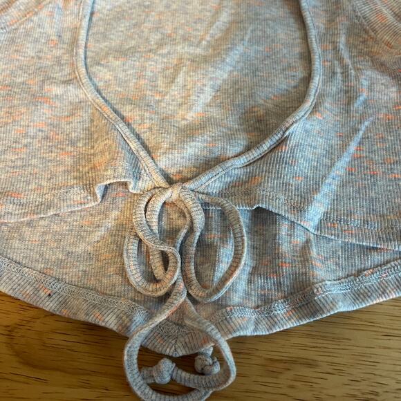 Wild Fable Women's Gray Spacedye Open Back Tiny Tank Top - Size XS - NWT - Picture 5 of 8